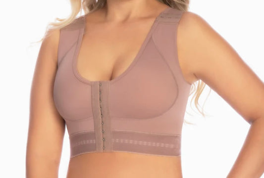 Post-Surgical Support Bra with Adjustable Straps